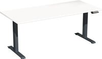 Schreibtisch Elevate Plus H630-1280xB1800xT800mm weiß/anthrazit