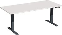 Schreibtisch Elevate Plus H630-1280xB1800xT800mm lichtgrau/anthrazit