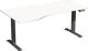 Schreibtisch Elevate Plus H630-1280xB1800xT800/1000mm PC-Form li.weiß/anthrazit