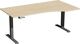Schreibtisch Elevate Plus H630-1280xB1800xT800/1000mm PC-Form re.Ahorn/anthrazit