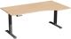 Schreibtisch Elevate Plus H630-1280xB1800xT800/1000mm PC-Form re.Buche/anthrazit