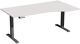 Schreibtisch Elevate Plus H630-1280xB1800xT800/1000mm PC-Form re.grau/anthrazit