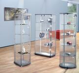 Glasvitrine H1800xB450xT450mm quad.Glas
