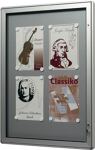 Plakatschaukasten DIN A0 B920xH1268mm Rahmen rd f.Aussenbereich WSM