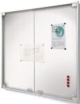 Drehtür-Schaukasten MEDIA-DT12 12x A4 B910xH970mm Rahmen rd