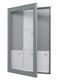 Displayschaukasten DIN A0 B958xH1306mm Rahmen eck.f.Aussenber.