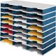 Sortierablage Trio 24, NW-Nr.: 9000493349 Fächer H573xB723xT331mm, Polystyrol grau/blau STYRO  