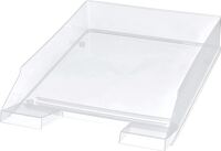 Briefablage f.DIN A4-C4, NW-Nr.: 9000493446 Ku.glasklar, H67xB254xT345mm m.Griffmulde, u.Beschriftungsfeld HELIT  