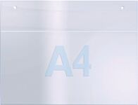 Prospekthalter, NW-Nr.: 9000493472 f.Format DIN A4 quer, Acryl transparent zur Wandbefestigung  