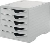 Ablagebox 5 Schubl.grau/grau Polystyrol H255xB270xT340mm STYRO