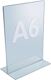 Tischaufsteller DIN A6, NW-Nr.: 9000493480 Acryl transp.freistehend   