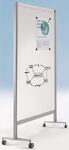 Stellwandsystem Brandschutz B1 1900x1200x40 Whiteboard weiss BST Systeme
