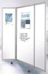 Faltstellwand Brandschutz B1 1900x1000x50 Whiteboard weiss BST Systeme