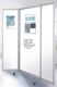 Faltstellwand Brandschutz B1 1900x1000x50 Whiteboard weiss BST Systeme