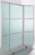 Faltstellwand Brandschutz B1 1900x1000x50 ESG Glas satiniert BST Systeme