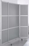 Faltstellwand Kein Brandschutz 1900x1000x50 MDF Dekor silbergrau BST Systeme