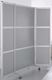 Faltstellwand Kein Brandschutz 1900x1000x50 MDF Dekor silbergrau BST Systeme