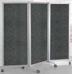 Faltstellwand Brandschutz B1 1900x800x75 Filz dunkelgrau BST Systeme