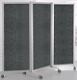 Faltstellwand Brandschutz B1 1900x800x75 Filz dunkelgrau BST Systeme
