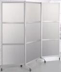 Faltstellwand Kein Brandschutz 1900x800x75 MDF Dekor silbergrau BST Systeme
