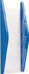 Prospekthalter H540xB220xT80mm DIN A5 hoch blau