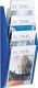 Prospekthalter, NW-Nr.: 9000493711 H540xB280xT80mm DIN A4, hoch blau