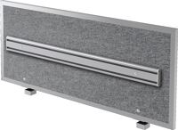 Akustikwand m.Rahmen,m.Orgaschiene graumeliert B1195xH500mm HAMMERBACHER