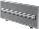 Akustikwand m.Rahmen,m.Orgaschiene graumeliert B1195xH500mm HAMMERBACHER