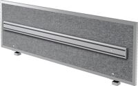 Akustikwand m.Rahmen,m.Orgaschiene graumeliert B1595xH500mm HAMMERBACHER