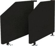 Akustik-Seitenwand Grundset a 2 St.graumeliert B735xH500mm