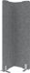 Akustik-Stellwand eck.graumeliert B1000xH1800mm HAMMERBACHER