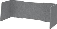 Akustik-Einhausung 3-seitig grau-meliert B1740xH605mm HAMMERBACHER