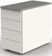 Standcontainer M-ove H720-760xB430xT800mm graphit m.4 Schubl.KERKMANN