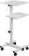 Projektortisch Stellfläche B400xT500mm höhenverstellbar 790-1200mm, hellgrau