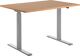 Schreibtisch H700-1200xB1200xT800mm Buche/grau rechteckige Form C-Fuß TOPSTAR