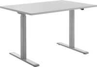 Schreibtisch H700-1200xB1200xT800mm grau rechteckige Form C-Fuß TOPSTAR