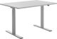 Schreibtisch H700-1200xB1200xT800mm grau rechteckige Form C-Fuß TOPSTAR