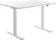 Schreibtisch H700-1200xB1200xT800mm weiß rechteckige Form C-Fuß TOPSTAR