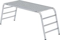 Arbeitsplattform Alu.4 Stufen klappbar Plattf.Aluminium-Warzenblech