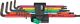 Winkelschraubendrehersatz, NW-Nr.: 4000825589 967/9 TX XL 9tlg.T8-T40, farbcodiert,lang
