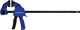 Einhandzwinge, NW-Nr.: 4000831631 Spann-W.300mm A.60mm, Spreiz-W.130-465mm PROMAT   