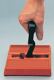 Plattenhandhebemagnet L160xB150xH25mm m.Exzenter am D-Griff 0,9 kN