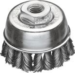 Topfbürste D.65mm M14, NW-Nr.: 4000840751 Drahtstärke 0,5mm STA, Wechselzopf 12500min-¹ LESSMANN  