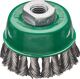 Topfbürste D.65mm M14, NW-Nr.: 4000840752 Drahtstärke 0,5mm VA, Wechselzopf 12500min-¹ LESSMANN