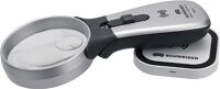 Handleuchtlupe Tech-Line, NW-Nr.: 4000851771 Induktion Vergr.2x/4x LED, Linsen-D. 70/20mm SCHWEIZER  