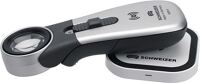Handleuchtlupe Tech-Line, NW-Nr.: 4000851773 Induktion Vergr.8x LED, Linsen-Ø 30mm SCHWEIZER   