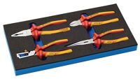 Werkzeugmodul 4-tlg.1/3-Modul VDE-Zangensatz TECWERK
