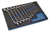 Werkzeugmodul 12-tlg.3/3-Modul Schlüsswelweiten 6x7-30x32mm TECWERK