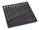 Werkzeugmodul 18-tlg.2/3-Modul Schlüsswelweiten 6-24mm TECWERK