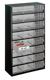 Kleinteilemagazin B306xT150xH552mm galvanisiertes Stahlbl.24 Schubl.PP